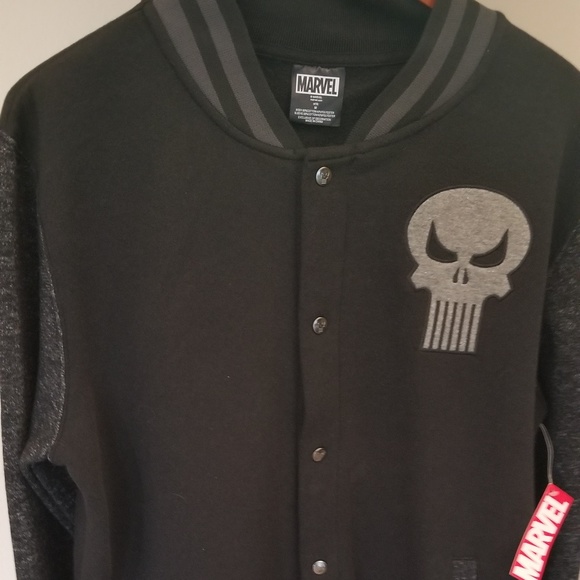 punisher letterman jacket
